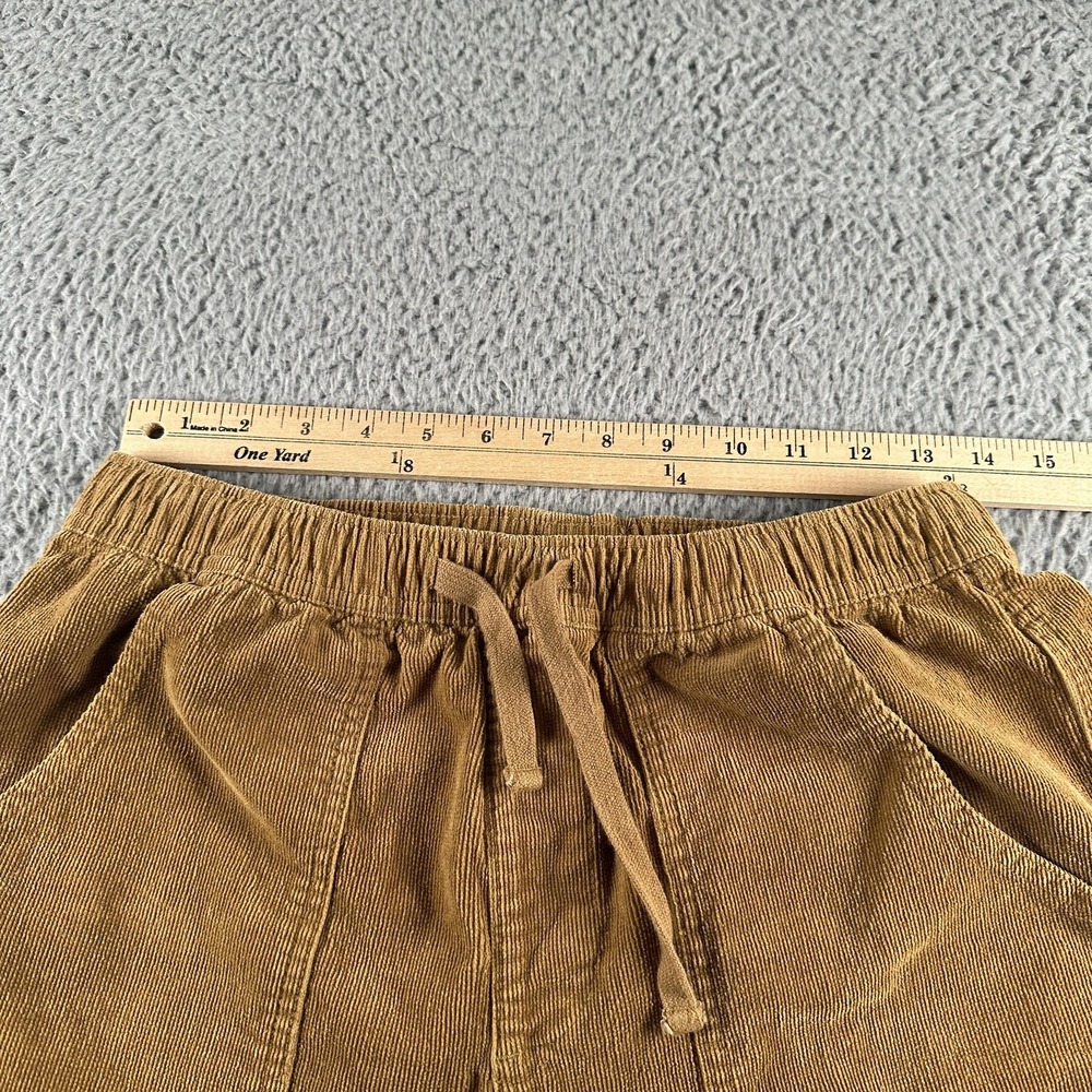 Katin Corduroy Shorts Mens S Brown Elastic Drawstring Pockets Casual Beach - Picture 4 of 10